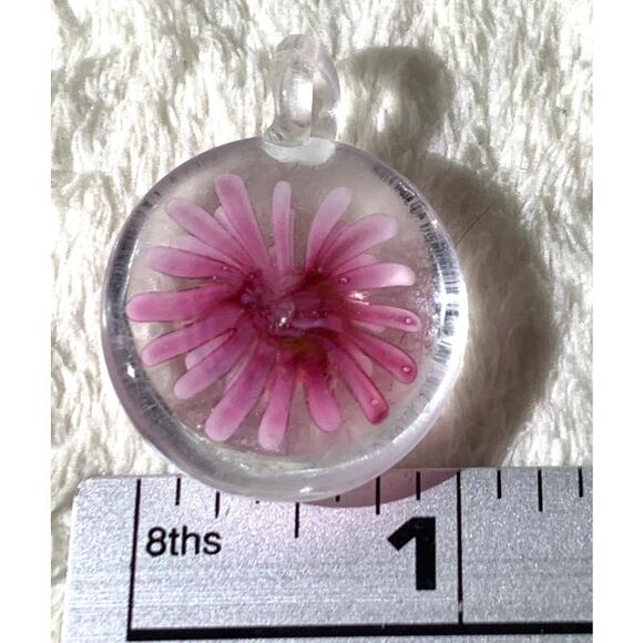 Womens Jewelry 4 Pendants Fall Leaf Pink Glass Flower Gold Pearl Golden Starfish - Picture 15 of 16